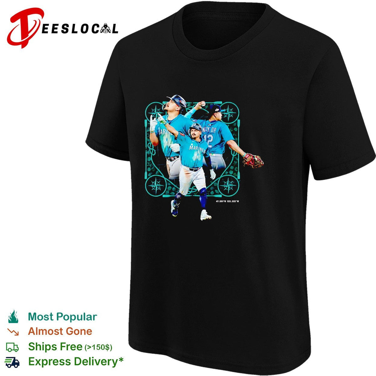 Josh Naylor Seattle Mariners celebration catch shirt Unisex