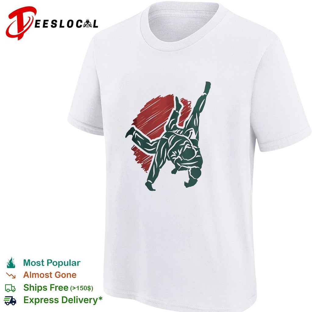 Judo Martial Arts Japanese Rising Sun Design Athletic Competition Martial Arts shirt Unisex