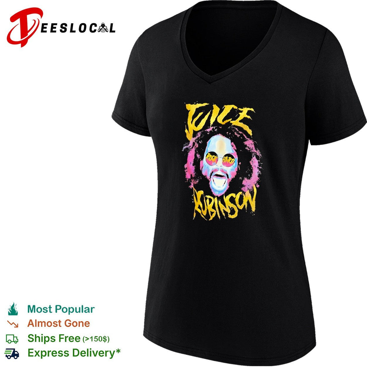 Juice Robinson AEW Rock Hard Sunglasses shirt Unisex