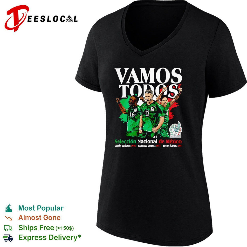 Julián Quiñones Santiago Giménez Edson Álvarez Mexico National Team Vamos Todos shirt Unisex