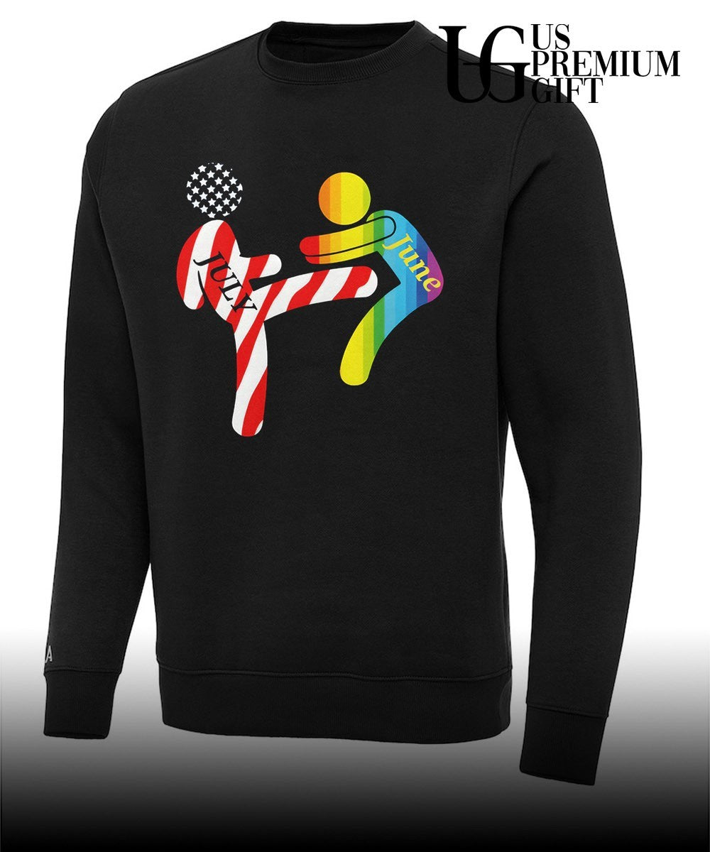 July Independence Kick June Pride Month shirt Unisex