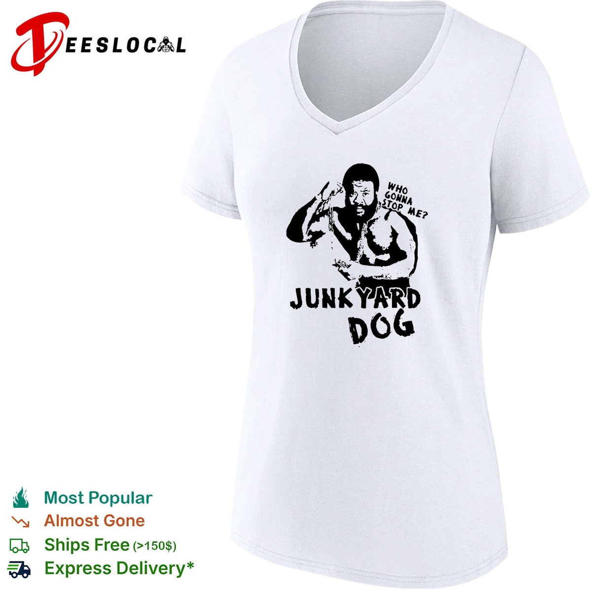 Junkyard Dog flexing who gonna stop me wrestling shirt Unisex