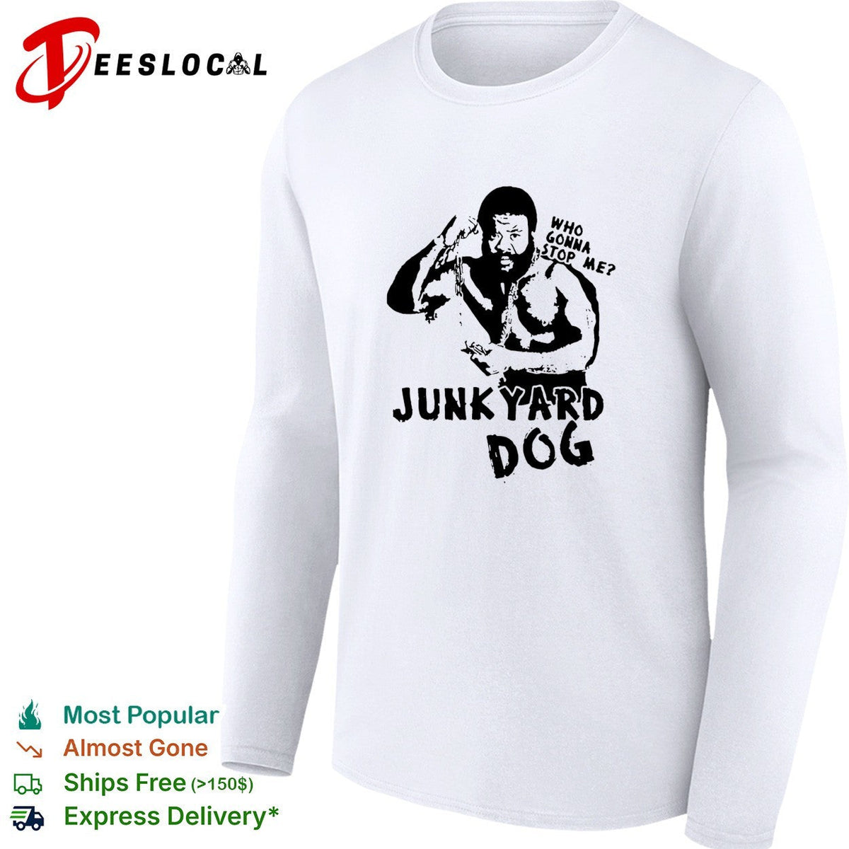 Junkyard Dog flexing who gonna stop me wrestling shirt Unisex