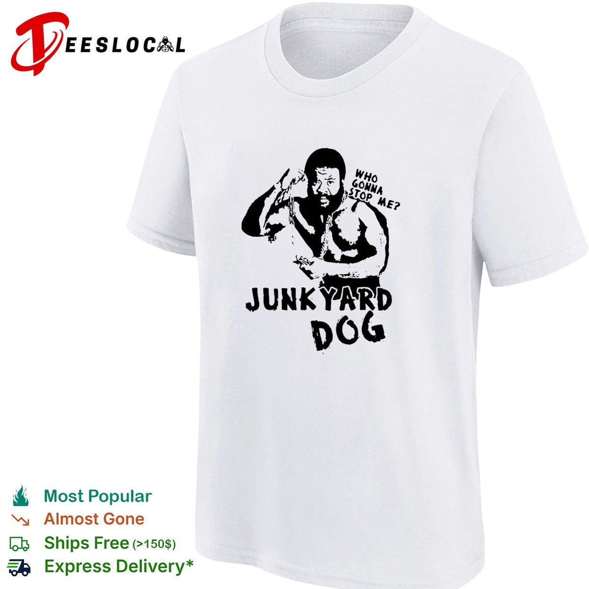 Junkyard Dog flexing who gonna stop me wrestling shirt Unisex