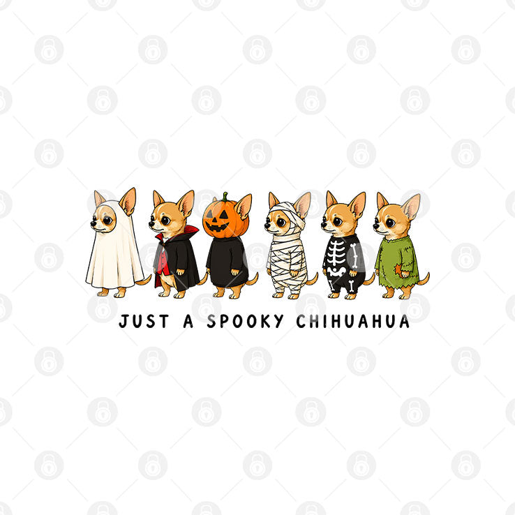 Just A Spooky Chihuahua Halloween T Shirt