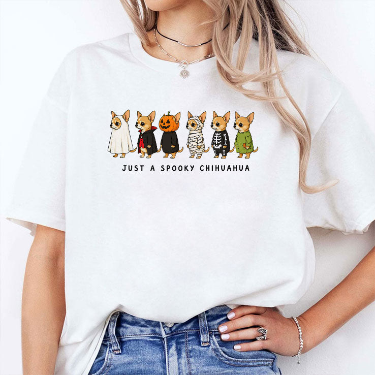 Just A Spooky Chihuahua Halloween T Shirt