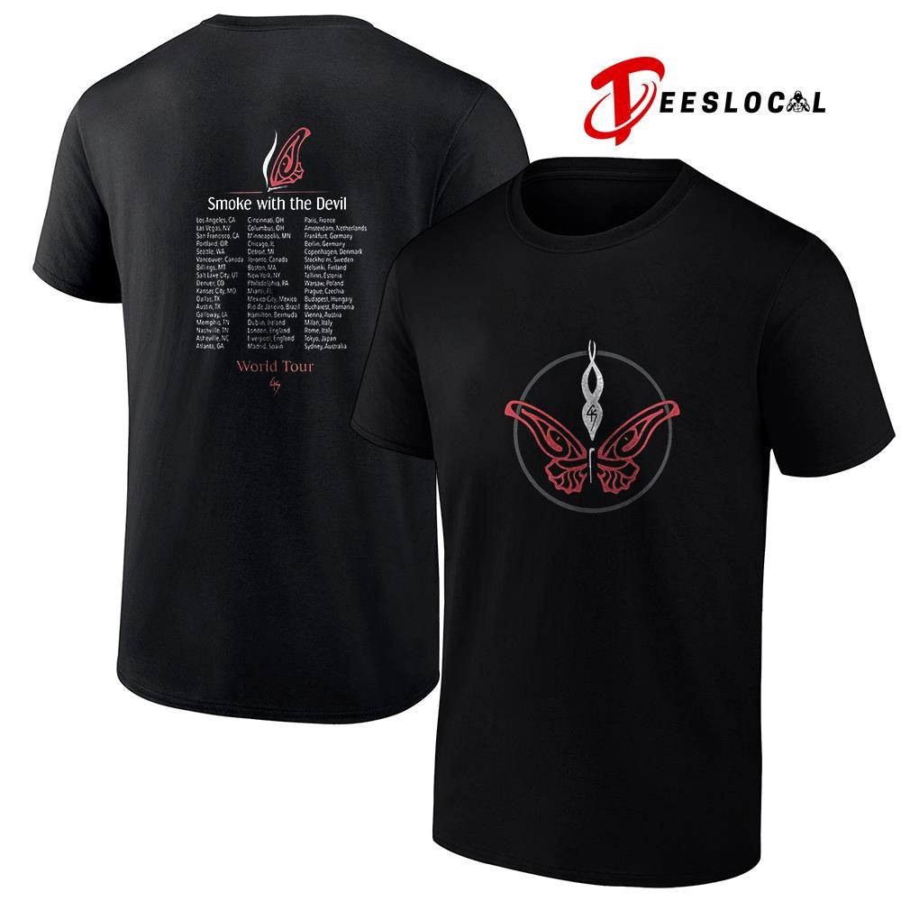 Just Roll With It Smoke with the Devil world tour cities shirt Unisex