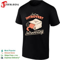 Just an Introvert Introverting Cat in a Bag shirt Unisex