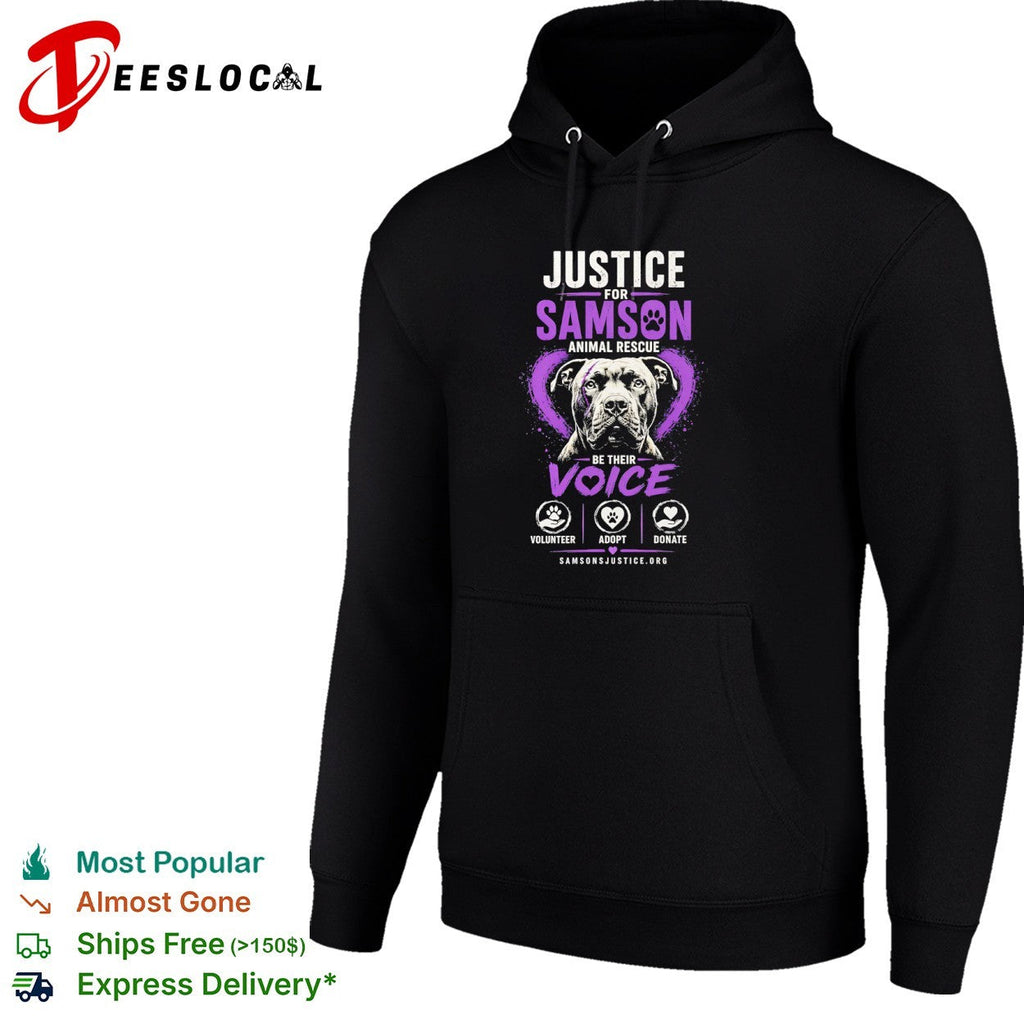 Justice for Samson Animal Rescue be their voice volunteer adopt donate shirt Unisex