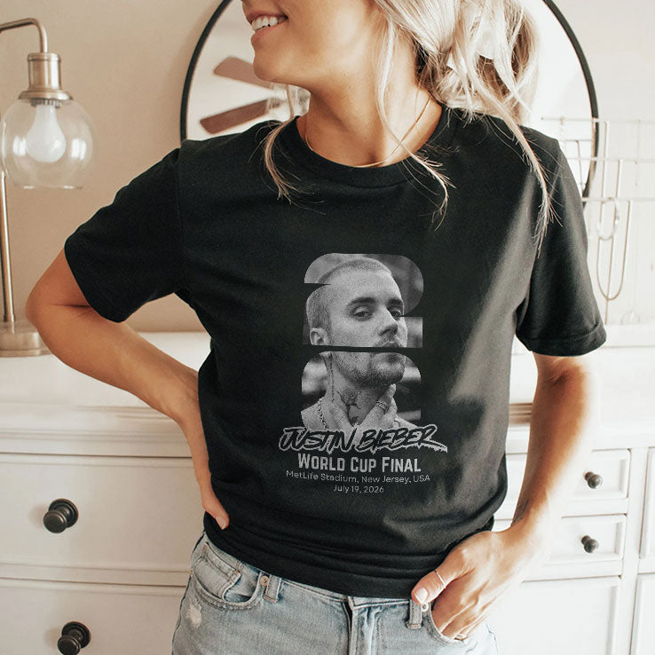 Justin Bieber 2026 World Cup Final Half Time Concert T Shirt Unisex