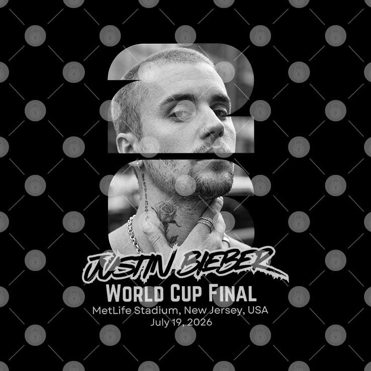 Justin Bieber 2026 World Cup Final Half Time Concert T Shirt Unisex