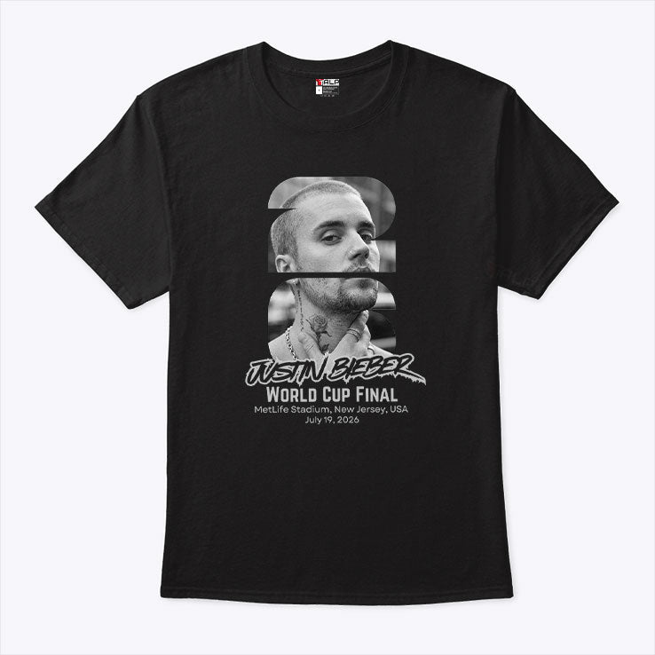 Justin Bieber 2026 World Cup Final Half Time Concert T Shirt Unisex