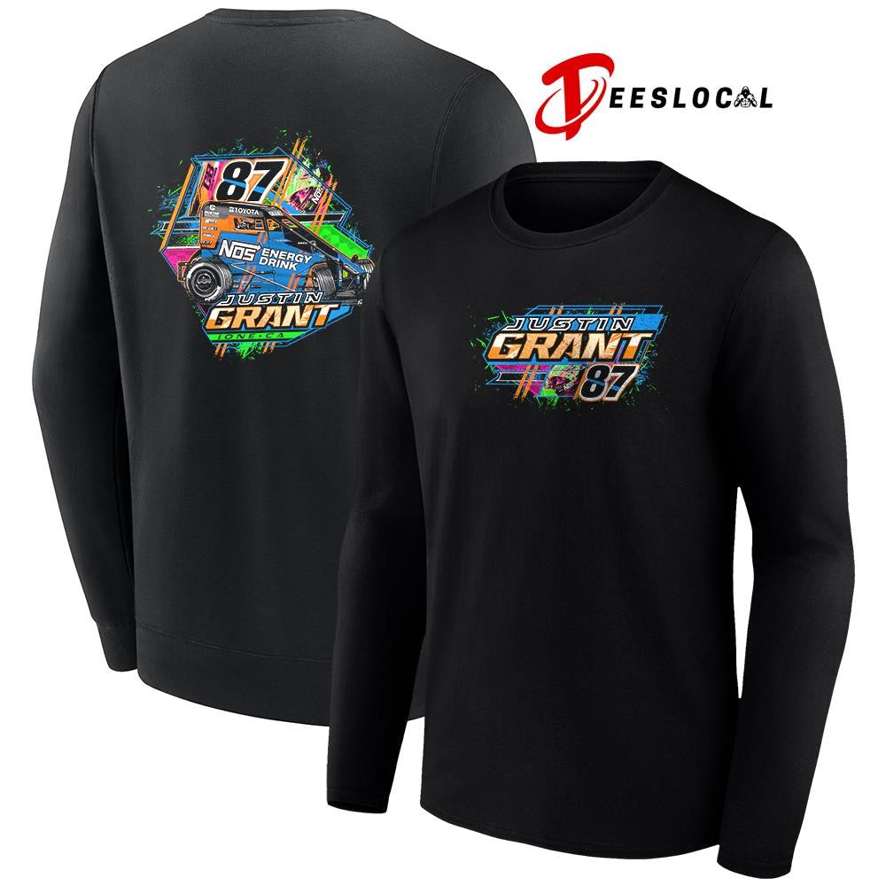 Justin Grant NOS energy drink car racing shirt Unisex