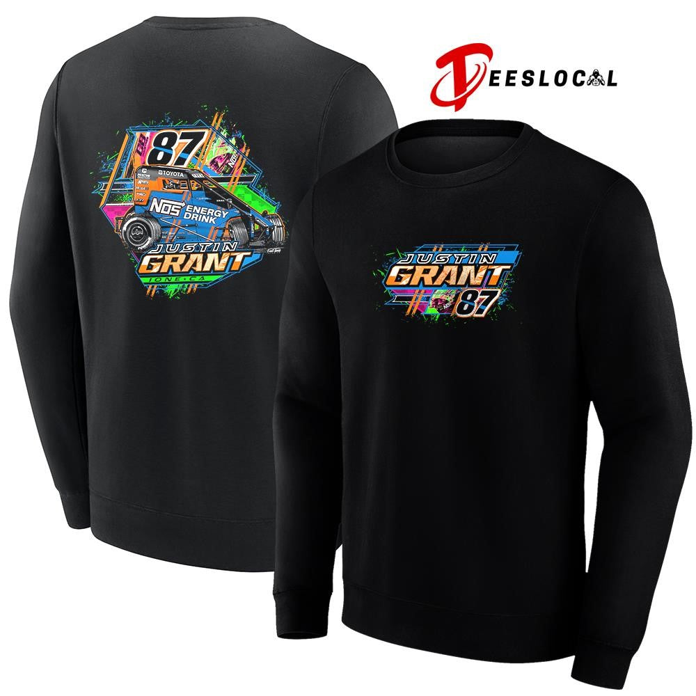 Justin Grant NOS energy drink car racing shirt Unisex