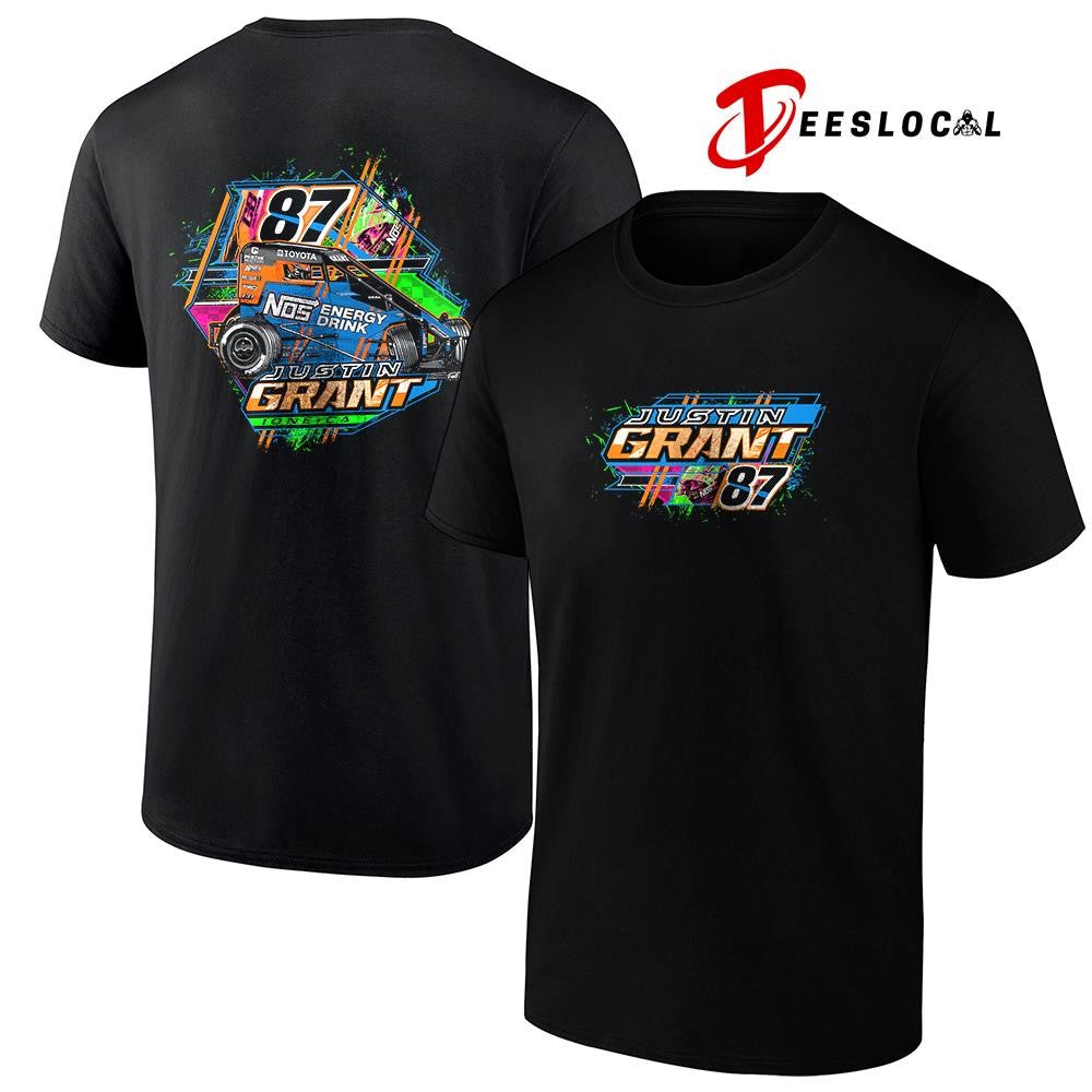 Justin Grant NOS energy drink car racing shirt Unisex