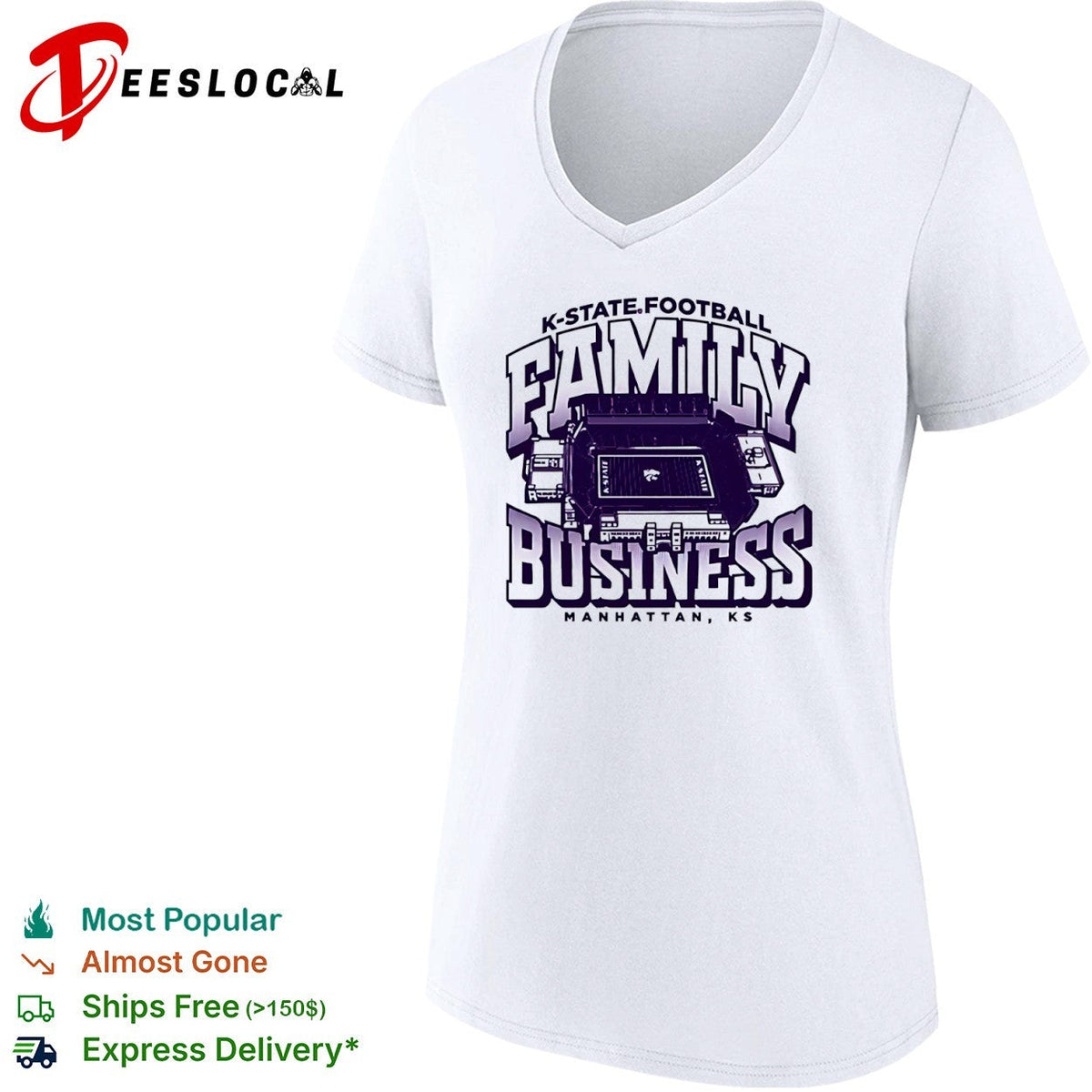 K-State Wildcats football Family Business Manhattan KS Stadium shirt Unisex