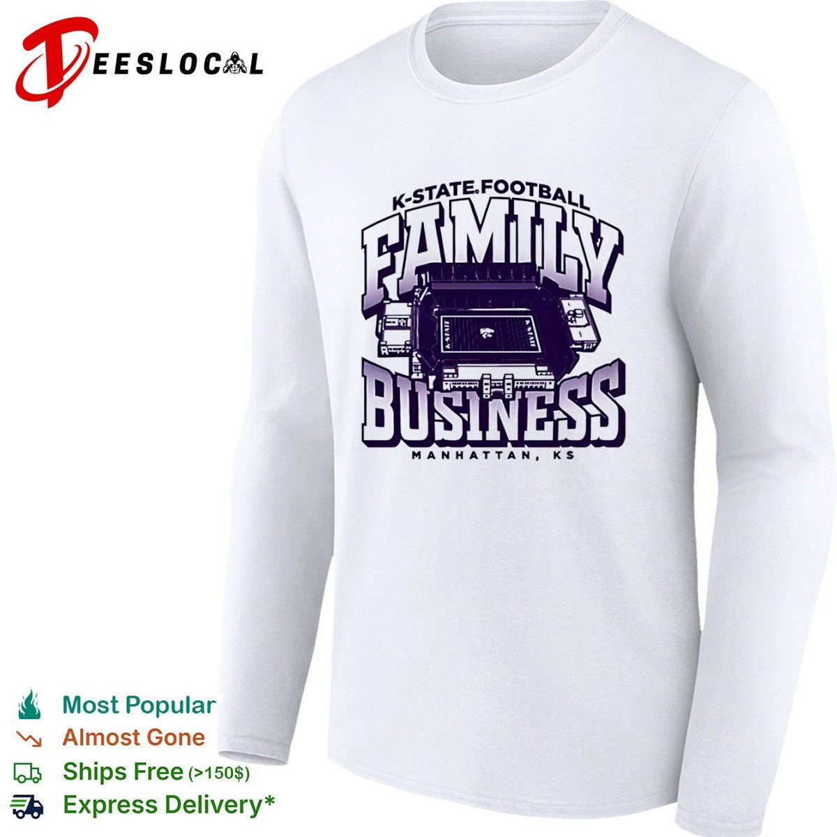 K-State Wildcats football Family Business Manhattan KS Stadium shirt Unisex