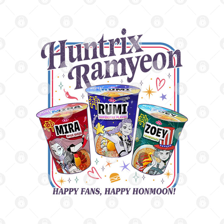 KPop Demon Hunters Huntrix Ramyeon T Shirt Unisex
