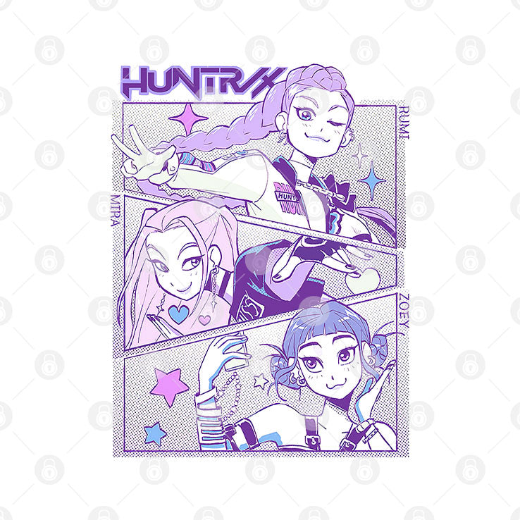KPop Demon Hunters Huntrix T Shirt Unisex