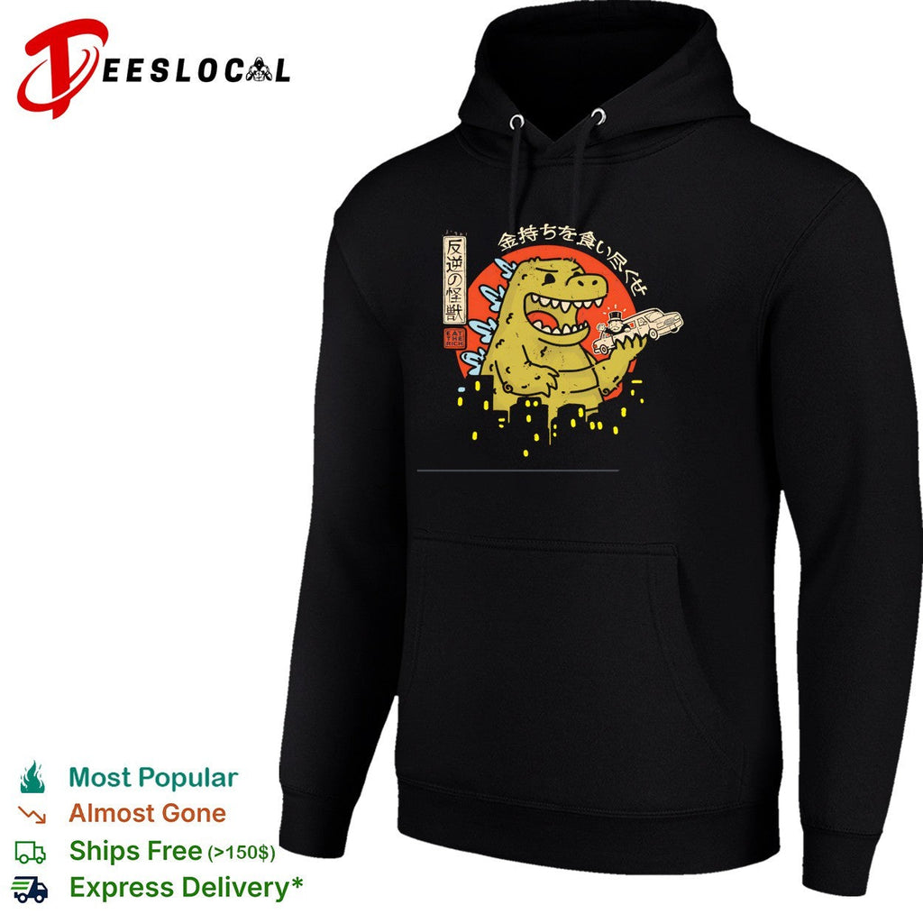 Kaiju vs Rich Uncle Pennybags Eat the Rich shirt Unisex