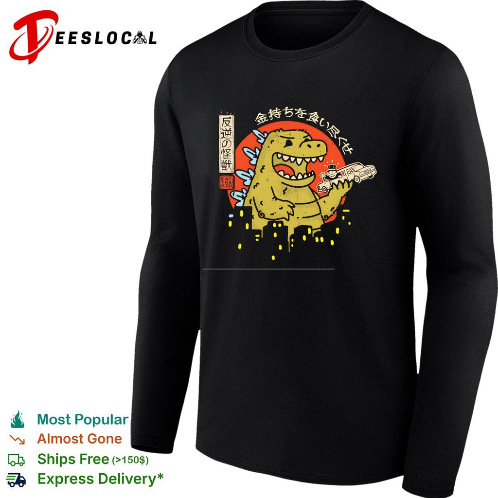 Kaiju vs Rich Uncle Pennybags Eat the Rich shirt Unisex