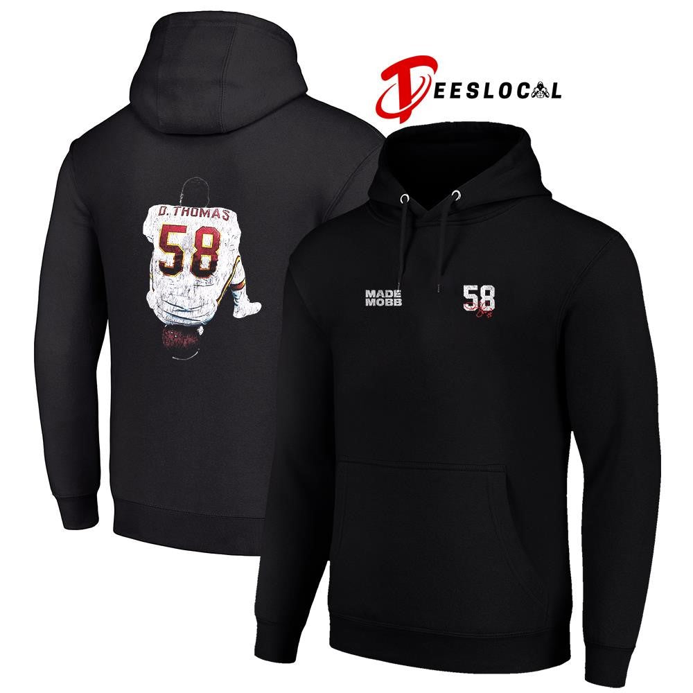 Kansas City Chiefs Derrick Thomas X MADE MOBB 58 signature graphic shirt Unisex
