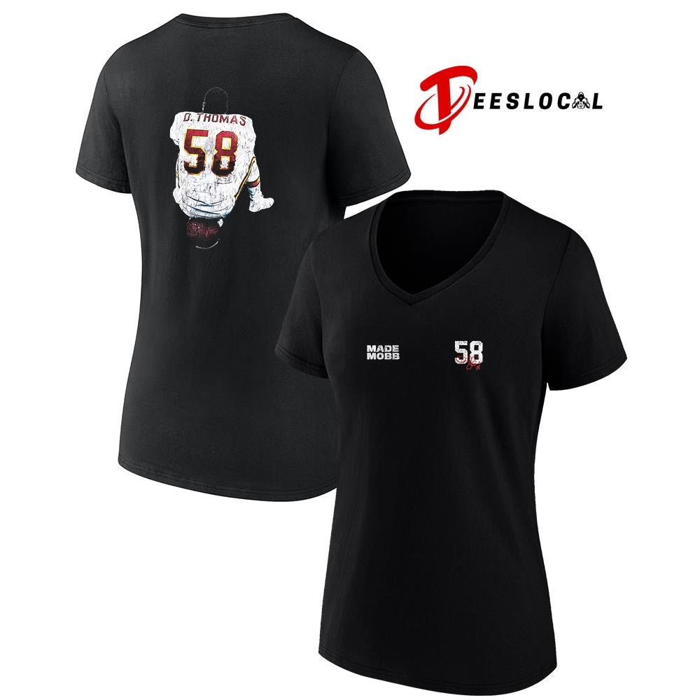 Kansas City Chiefs Derrick Thomas X MADE MOBB 58 signature graphic shirt Unisex