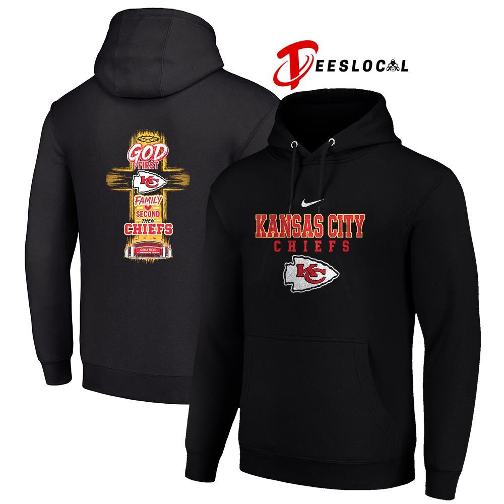 Kansas City Chiefs God first family second cross shirt Unisex