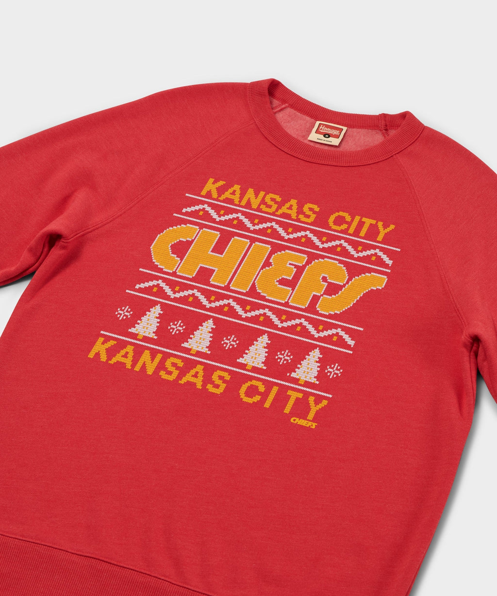 Kansas City Chiefs Holiday Crewneck Unisex