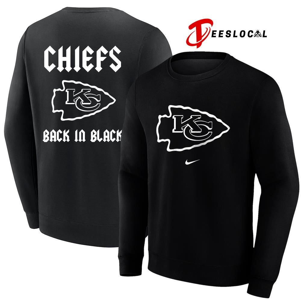 Kansas City Chiefs back in black logo shirt Unisex