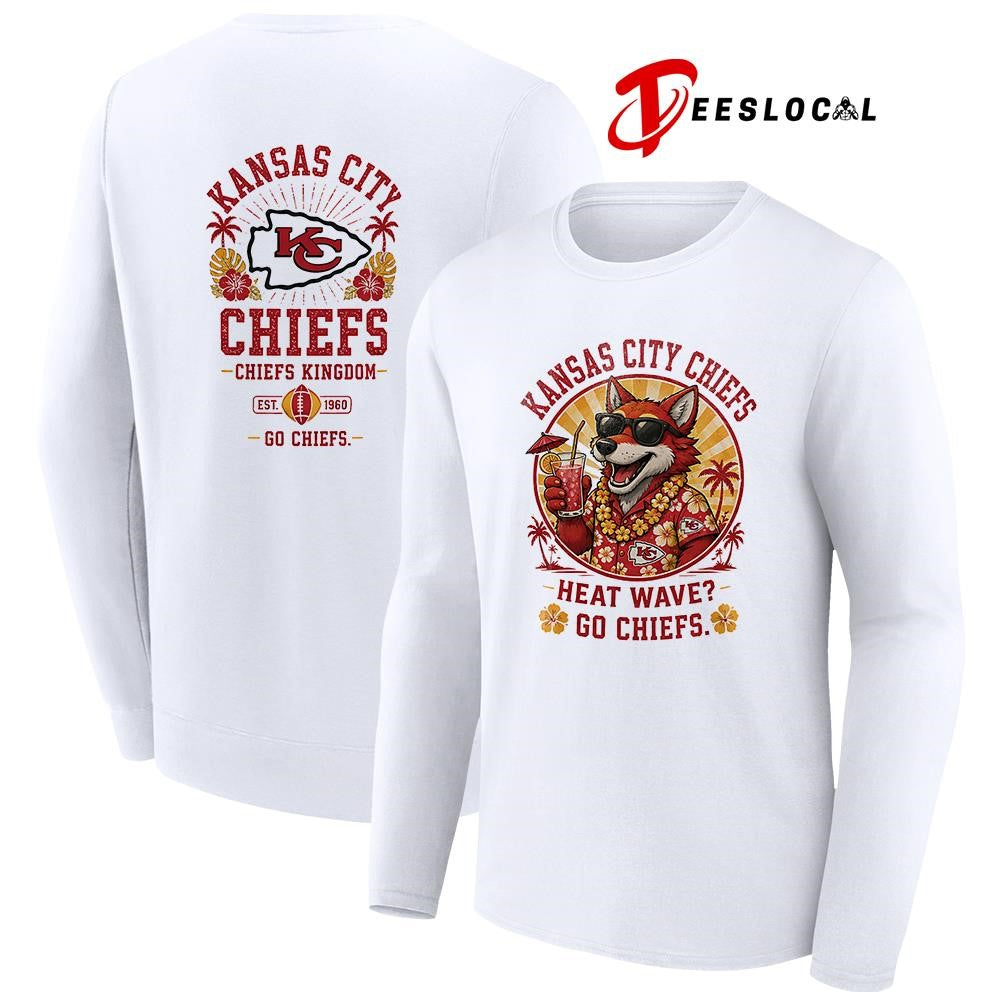 Kansas City Chiefs heat wave beach vibes mascot shirt Unisex