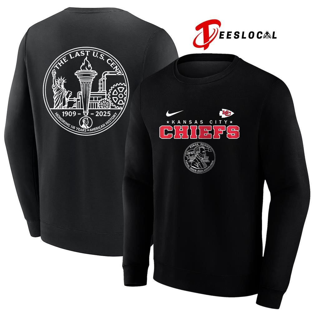 Kansas City Chiefs the last US cent honoring 116 years of America history shirt Unisex