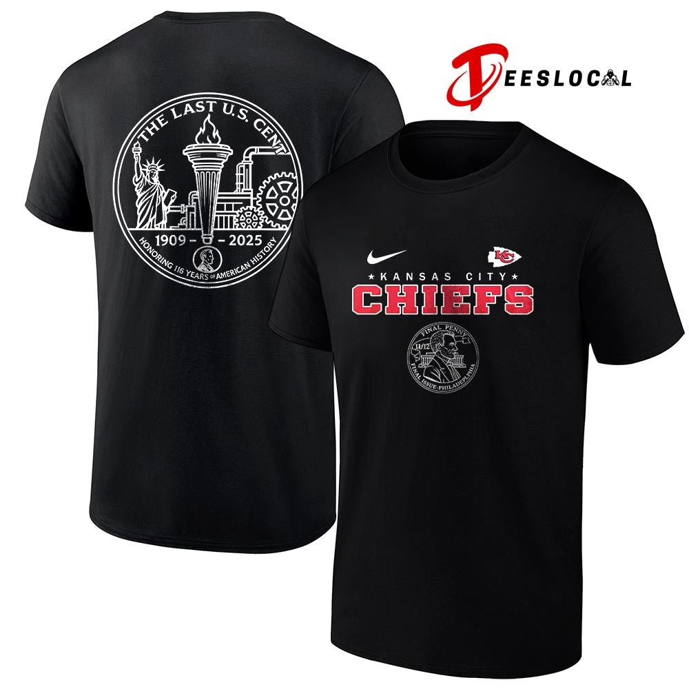 Kansas City Chiefs the last US cent honoring 116 years of America history shirt Unisex