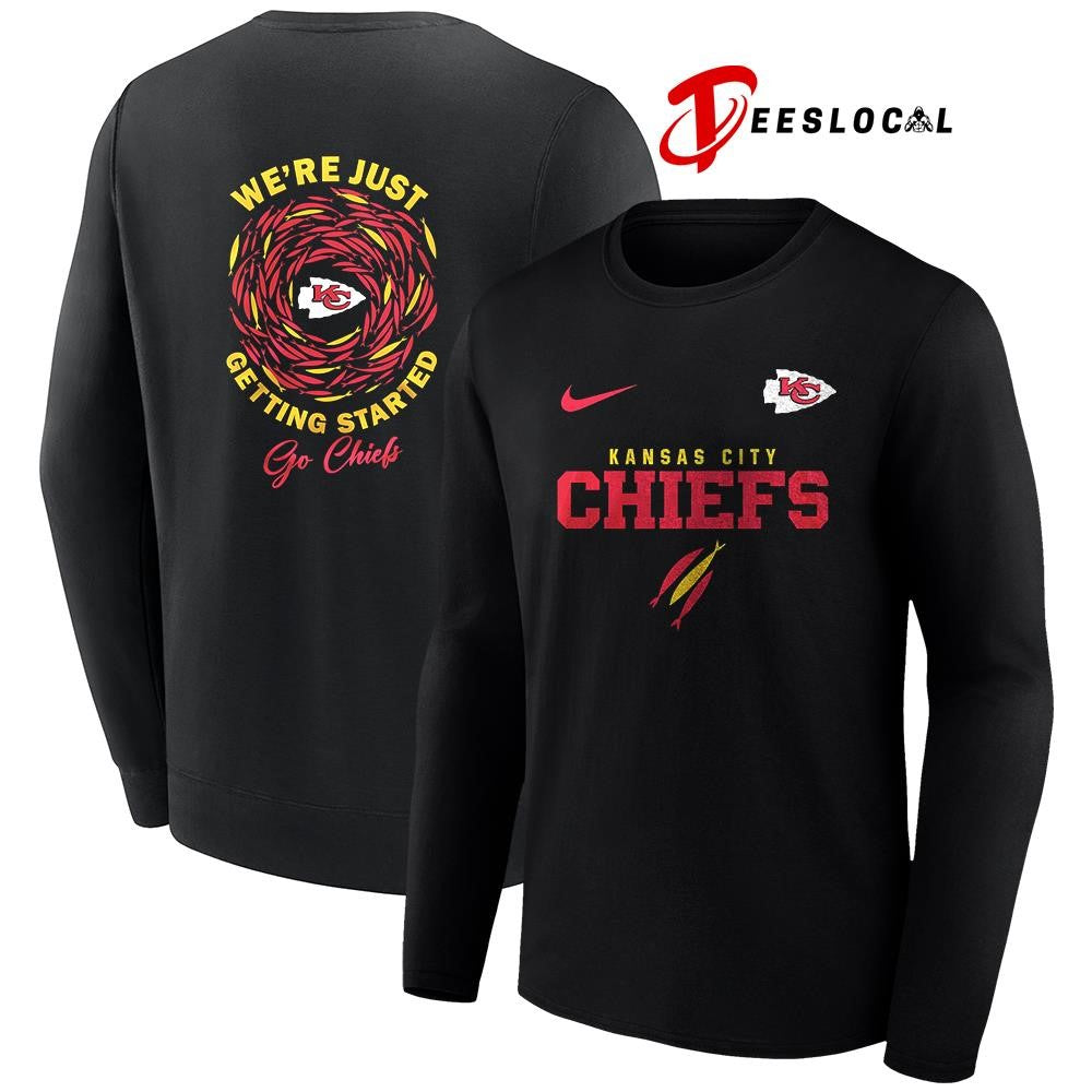 Kansas City Chiefs x The Chosen we’re just getting started logo shirt Unisex