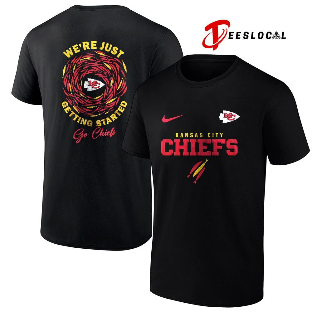 Kansas City Chiefs x The Chosen we’re just getting started logo shirt Unisex