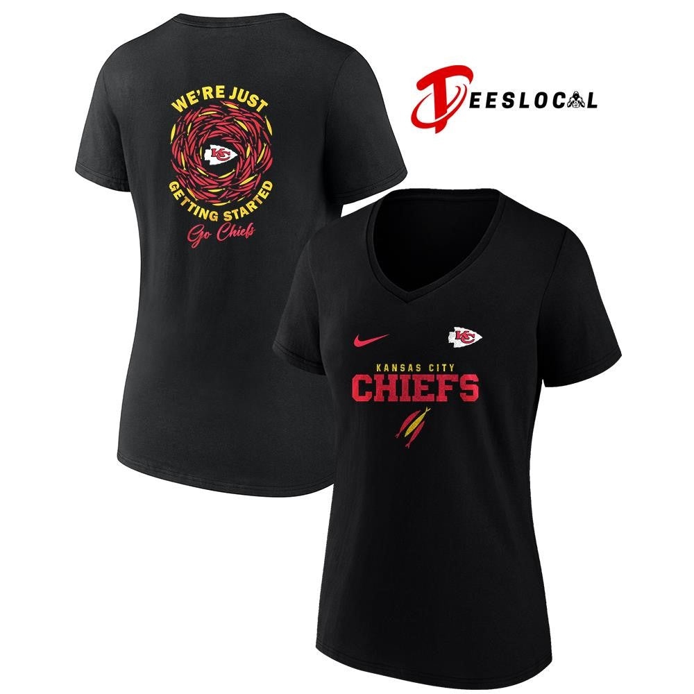 Kansas City Chiefs x The Chosen we’re just getting started logo shirt Unisex