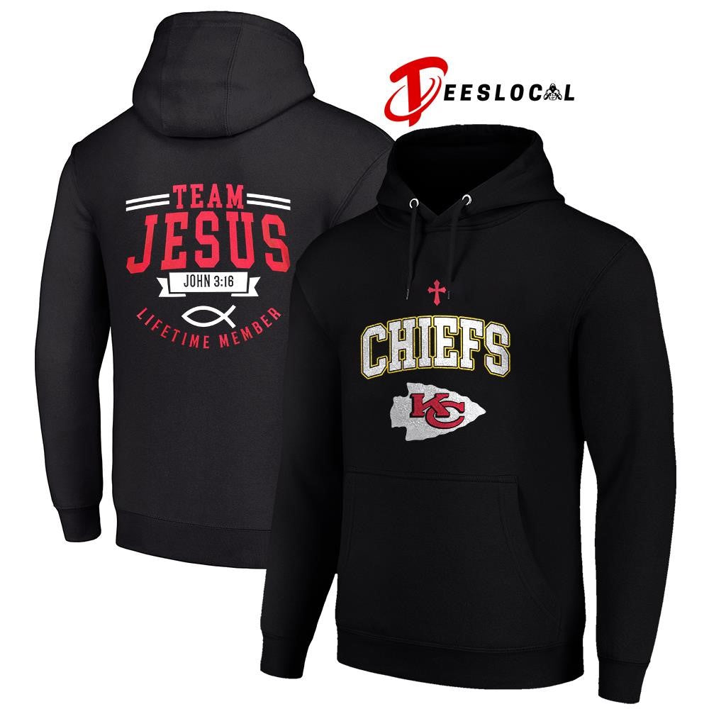 Kansas City Chiefs x team Jesus lifetime member John 3 16 logo shirt Unisex