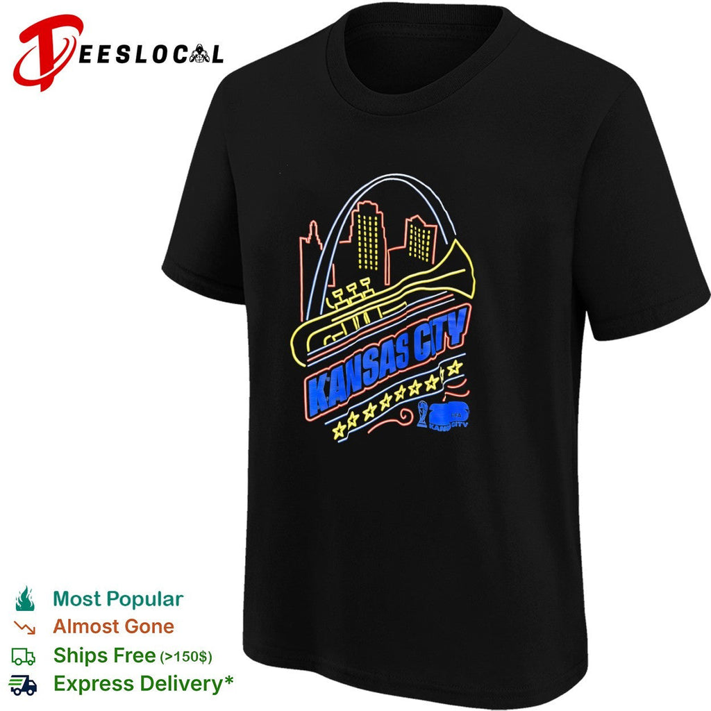 Kansas City FIFA 26 World Cup Gateway Arch Trumpet Skyline shirt Unisex
