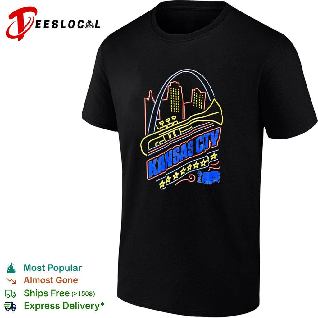 Kansas City FIFA 26 World Cup Gateway Arch Trumpet Skyline shirt Unisex