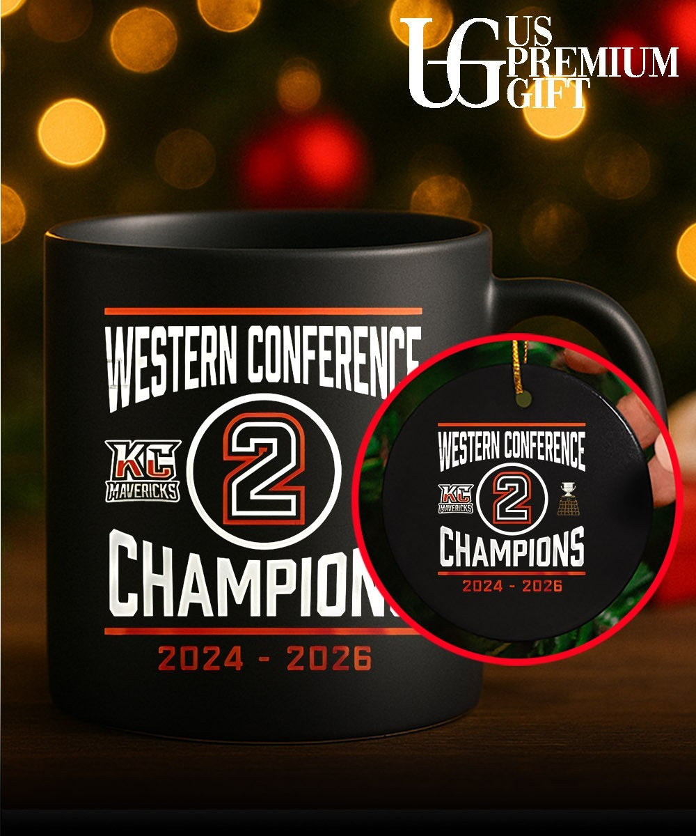 Kansas City Mavericks 2024-2026 ECHL Western Conference Champions Locker Room shirt Unisex