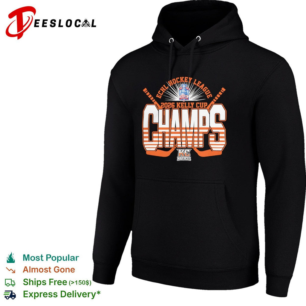 Kansas City Mavericks 2026 ECHL Hockey League Kelly Cup Champs shirt Unisex