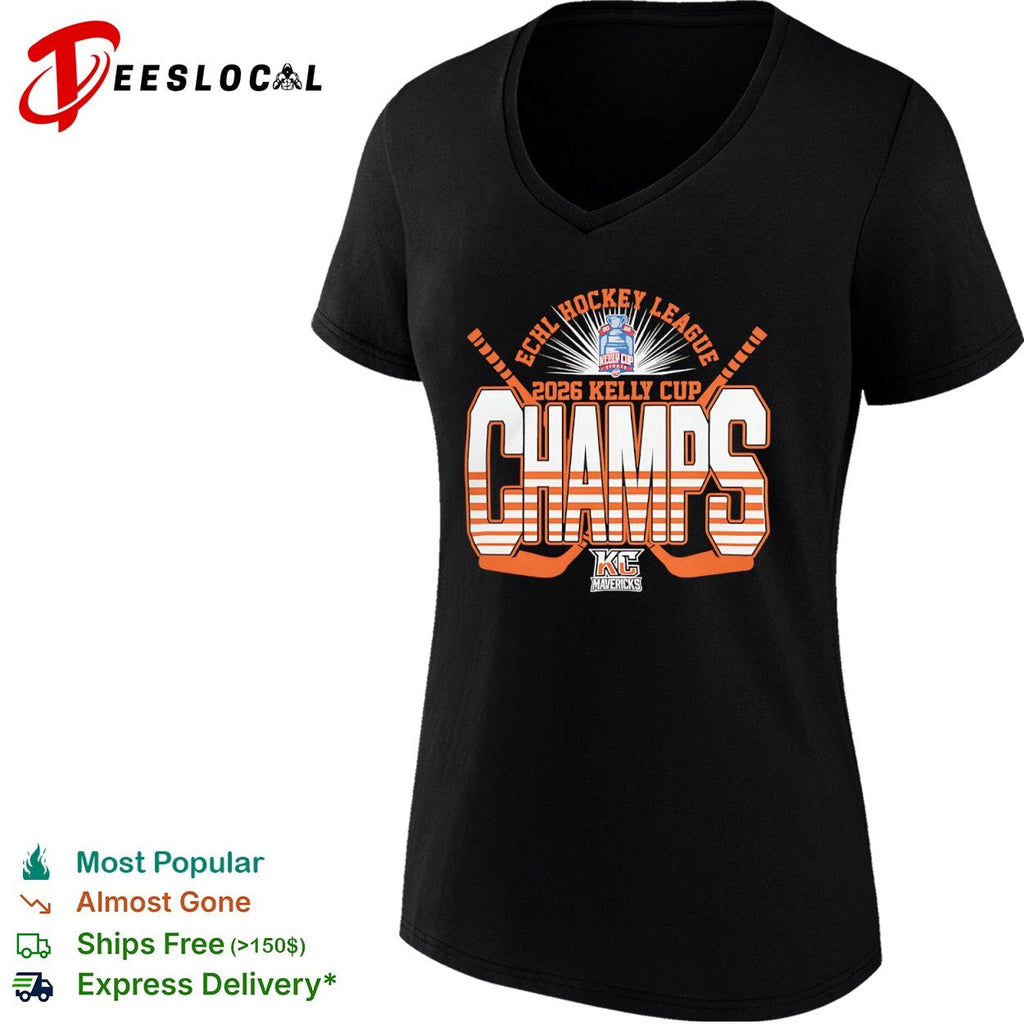 Kansas City Mavericks 2026 ECHL Hockey League Kelly Cup Champs shirt Unisex