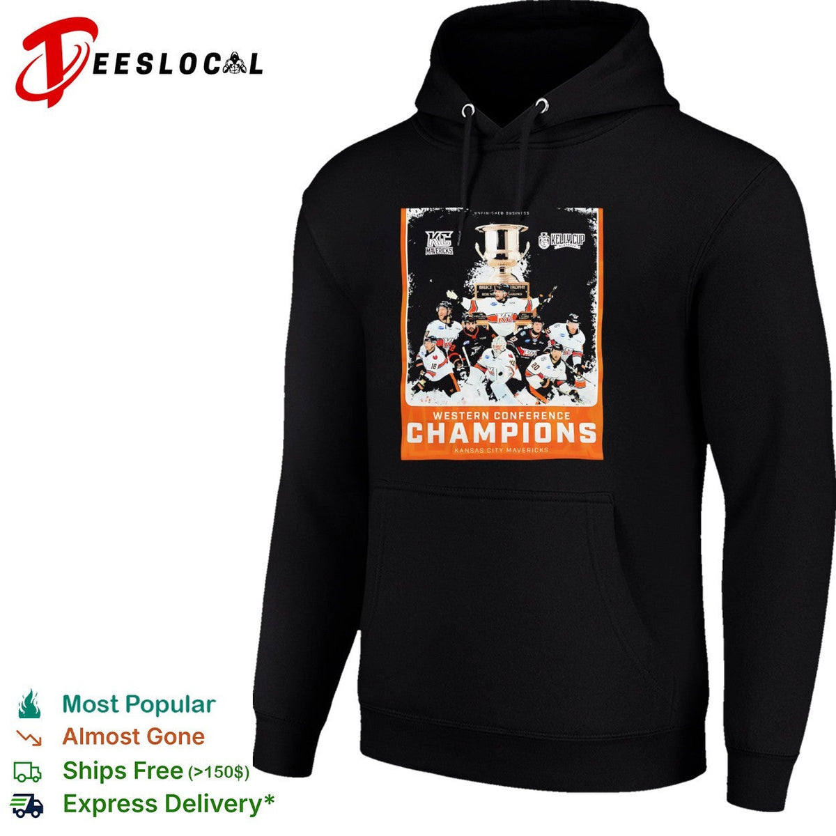 Kansas City Mavericks Western Conference Champions Kelly Cup Playoffs hockey shirt Unisex