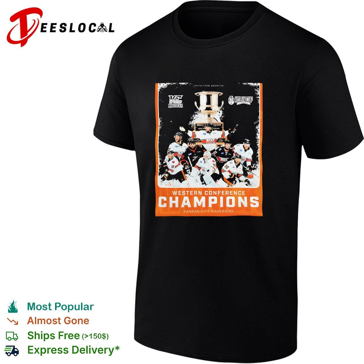 Kansas City Mavericks Western Conference Champions Kelly Cup Playoffs hockey shirt Unisex