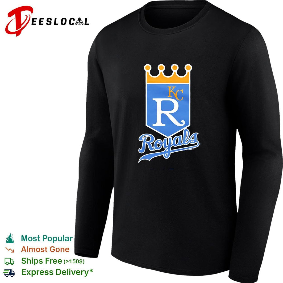 Kansas City Royals KC crown royal shield baseball logo vintage shirt Unisex