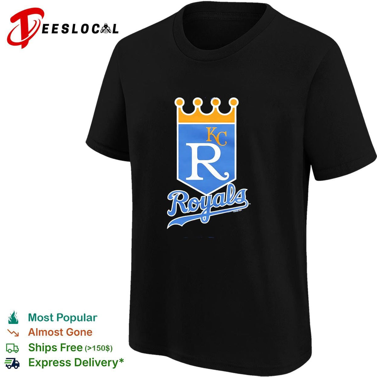Kansas City Royals KC crown royal shield baseball logo vintage shirt Unisex