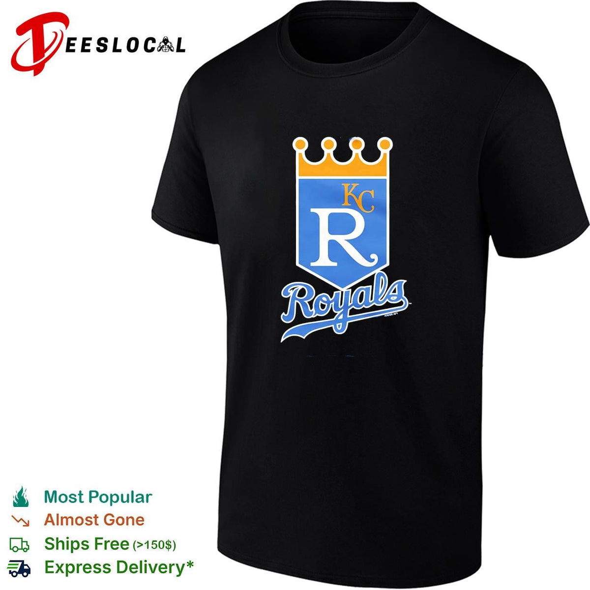 Kansas City Royals KC crown royal shield baseball logo vintage shirt Unisex