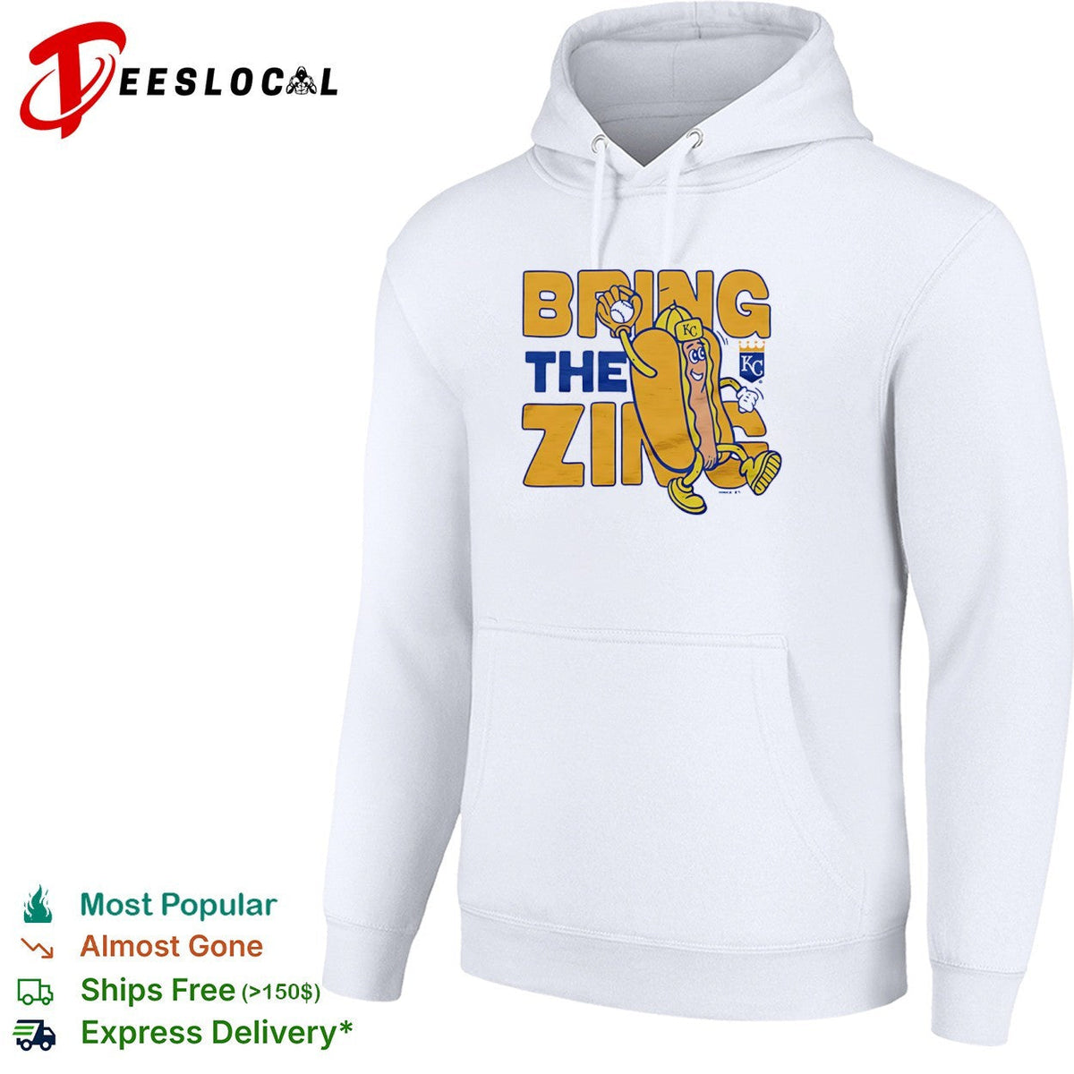 Kansas City Royals bring the zing hot dog KC shirt Unisex