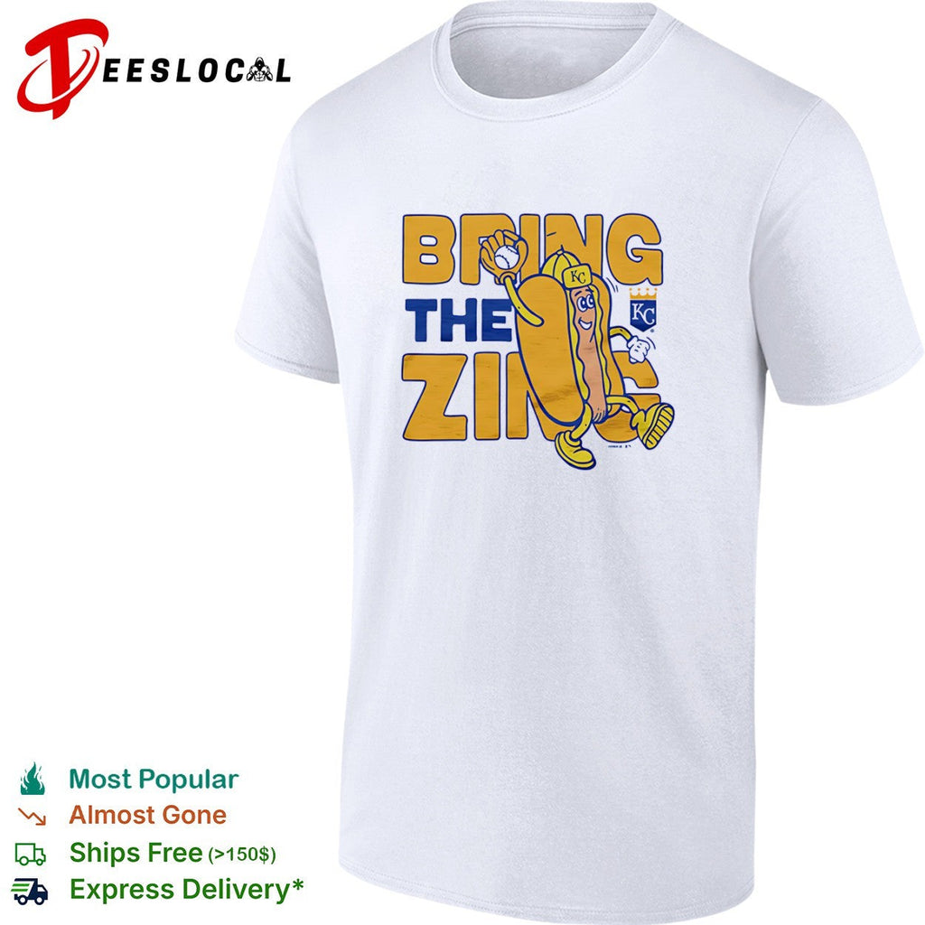 Kansas City Royals bring the zing hot dog KC shirt Unisex