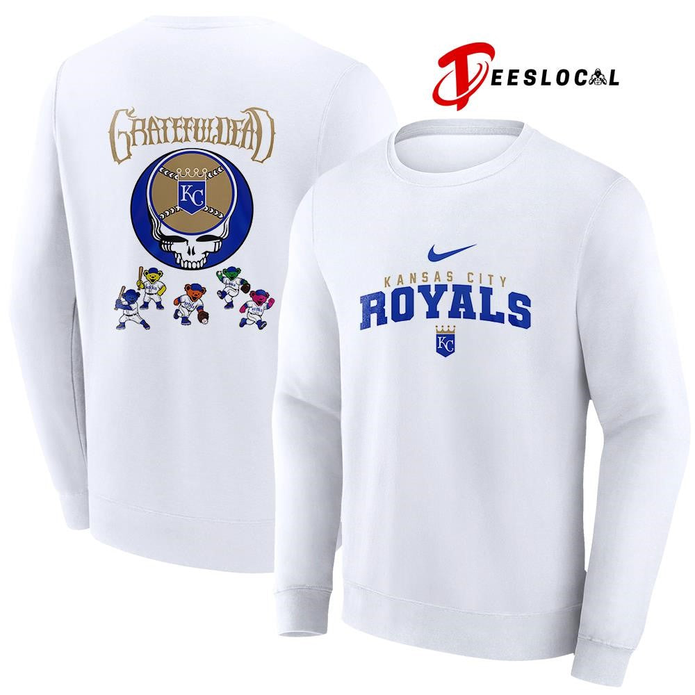 Kansas City Royals x Grateful Dead bear mascot shirt Unisex